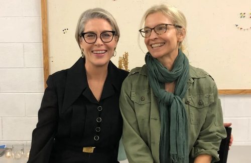 Jennifer Ward-Lealand and Tandi Wright at the launch of the Intimacy Guidelines in Auckland in June, 2020